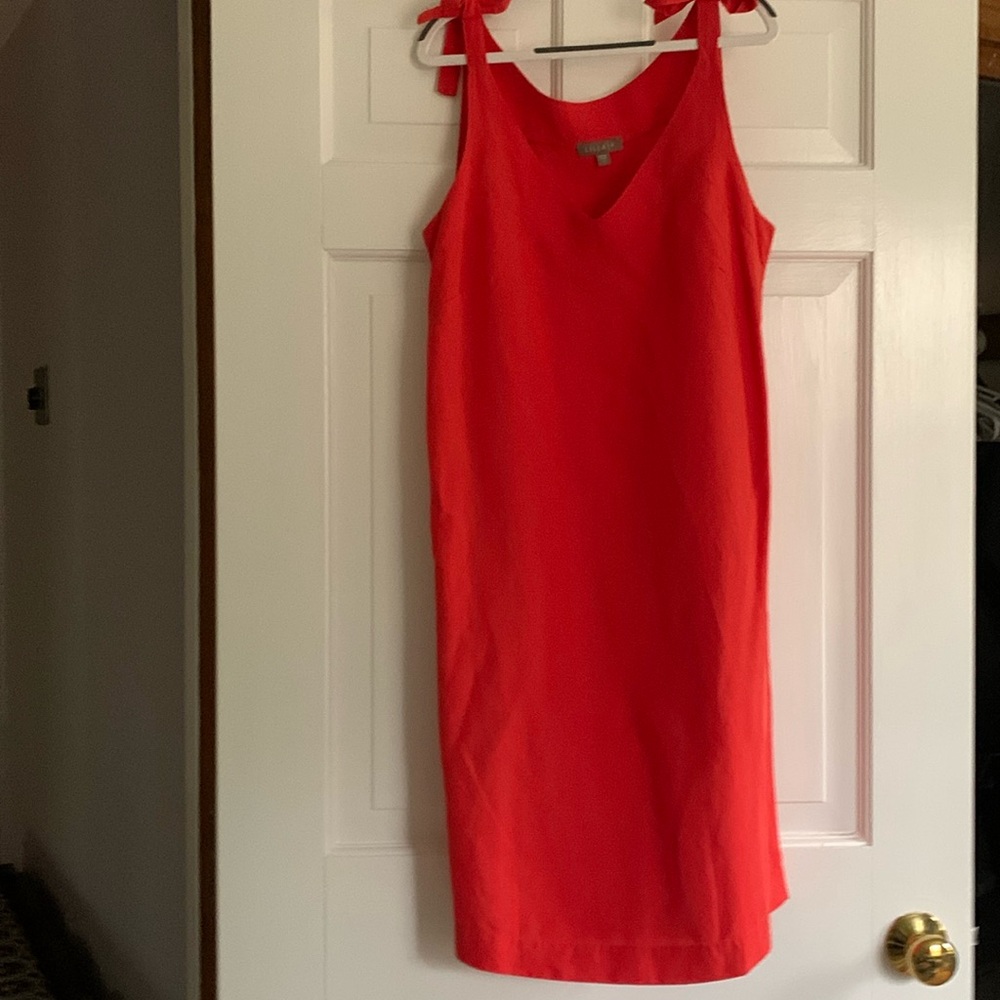 Lilla P orange v neck dress